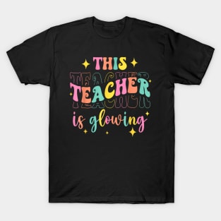 This Teacher Is Glowing Hello Summer A  End Of School T-Shirt